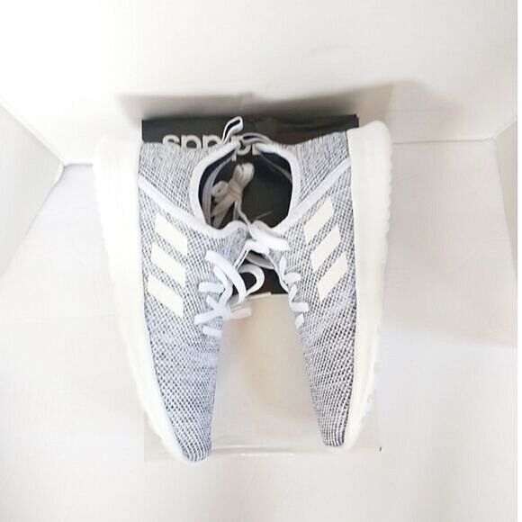 New! ADIDAS Women's Cloudfoam Pure Running Sneakers Shoes Cloud White/Core Black - Picture 10 of 13